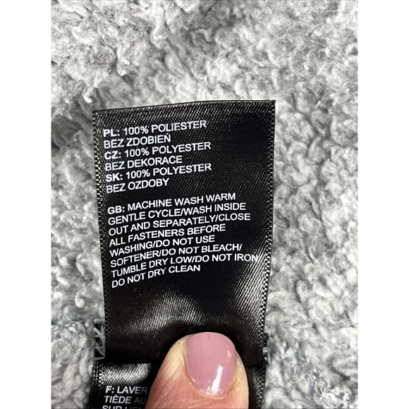 The North Face EUC Boys 1/4-Zip Warm Outdoor Gray Sweater-Fleece Pullover - XL - Picture 9 of 11